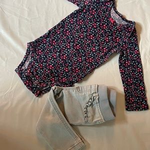 Long Sleeve Floral Outfit
